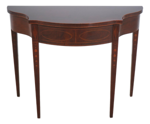 Baker Historic Charleston Mahogany Demi Lune Console