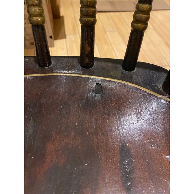 Antique 19th Century Pa Dutch Style Strong Wooden Chairs (10) For Sale - Image 10 of 17