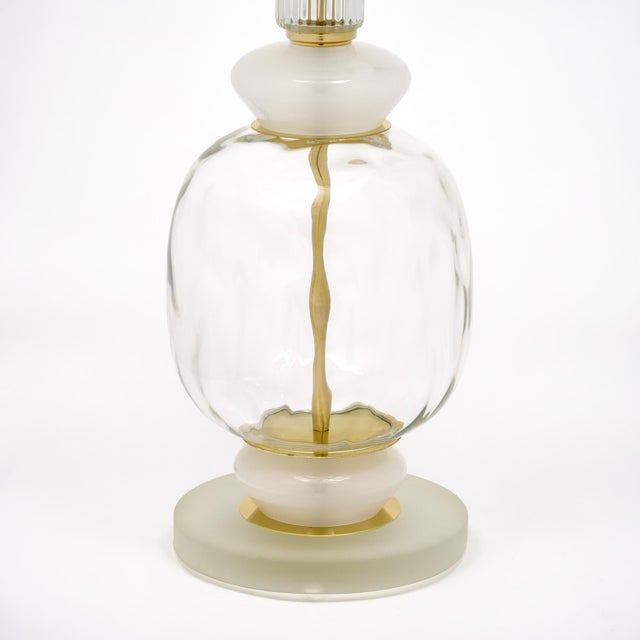 2020s Venetian Glass Modernist Pair of Lamps, Murano, Italy - a Pair For Sale - Image 5 of 9