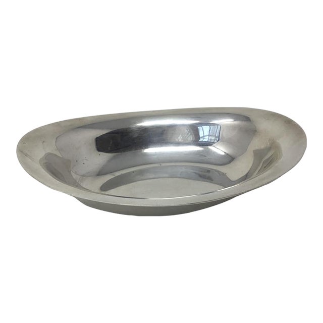 Vintage Dansk Silver-Plate Torun Dish by Vivianna Torun Bülow-Hübe For Sale