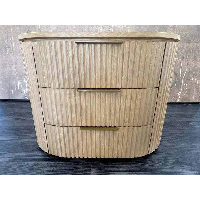 2020s Rh Byron Closed Nightstand – 32" Light Oak | Designed by Harrison & Nicholas Condos For Sale - Image 5 of 18