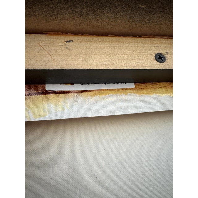 Late 20th Century Pair of Red & Gold Abstract Paintings For Sale - Image 18 of 18