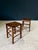 Vintage French Country Bistro Low Stools, 1930s, Set of 2 For Sale - Image 4 of 15