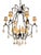 Italian Wrought Iron & Rock Crystal Chandelier - 1 of 2 Available For Sale - Image 4 of 8