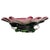 Vintage Chřibská Glass Bowl made of Bohemian Glass Pink & Green designed by Josef Hospodka in the 1960s. Beautiful, heavy...