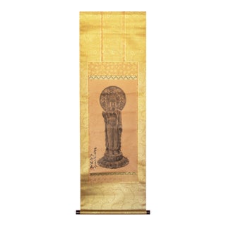 1900-1976 "The Buddha of Infinite Light", Signed by Kubo Tsugunari, Japanese Scroll For Sale