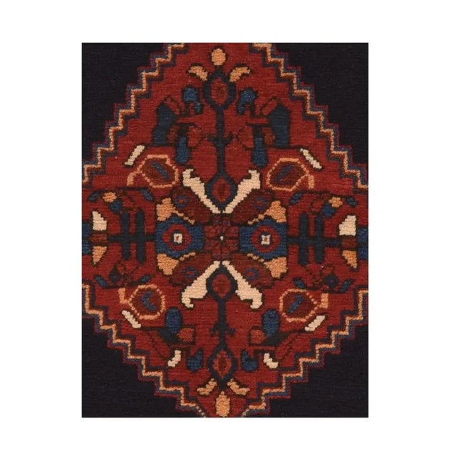 Persian Fine Antique Persian Afshar Rug-1′7″ × 2′2″ For Sale - Image 3 of 5