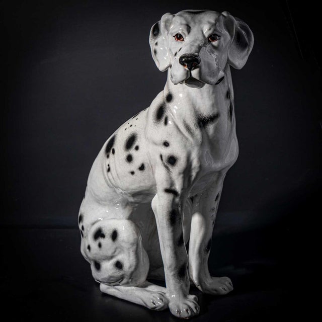 Ceramic Ceramic Dalmatian, Italy, Mid-20th Century For Sale - Image 7 of 18