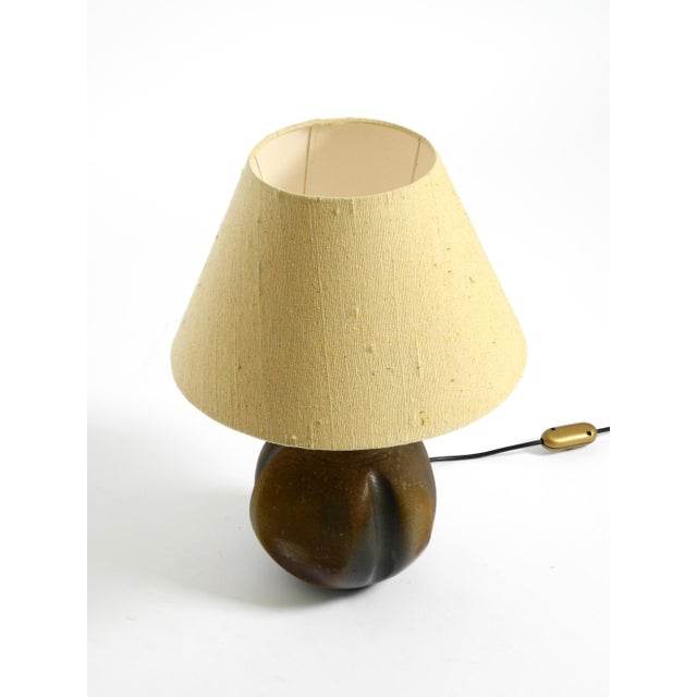 Ceramic Table Lamp with Fabric Shade, 1960s For Sale - Image 4 of 18