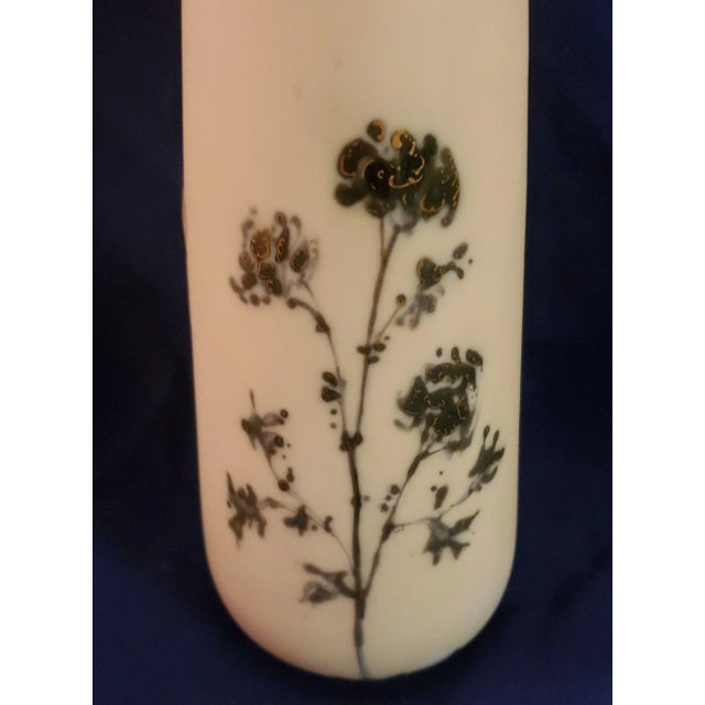 1940s German Porcelain Orchid Vase For Sale - Image 4 of 7