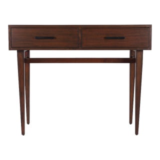 Lavery Console Table with Storage, Medium Brown For Sale