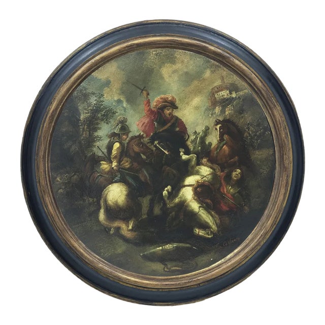 After Salvator Rosa, Cavalry Battle, 2006, Oil on Canvas For Sale