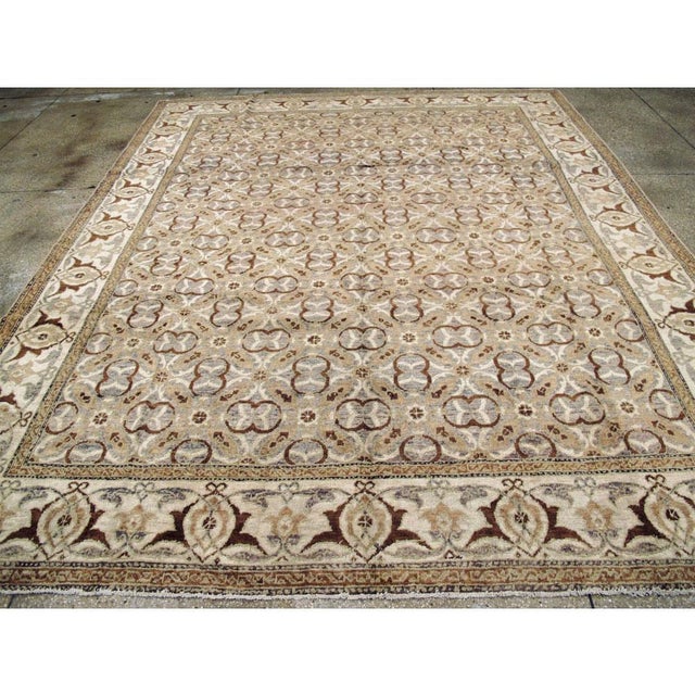 Early 20th Century Galerie Shabab Collection Early20th Century Indian Lahore Room Size Rug For Sale - Image 5 of 10
