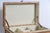 Camel Vintage Faux Bamboo Trunk on Stand With Compartment For Sale - Image 8 of 17