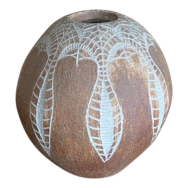 Vintage 1970's Organic Handmade Vase For Sale