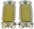 Pair of Virginia Metalcrafters Brass Wall Mirror Sconces With Green Man Motif & Candleholders For Sale - Image 10 of 13
