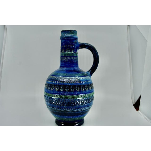 1960s Large Rimini Blue Series Vase by Aldo Londi for Bitossi, 1960 For Sale - Image 5 of 9