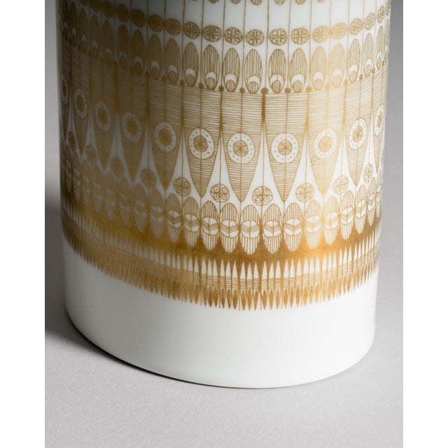 Trio Gilded Porcelain Vases by Hans Theo Baumann & Tapio Wirkkala for Rosenthal Studio-Line, Germany, 1960s, Set of 3 For Sale - Image 15 of 18