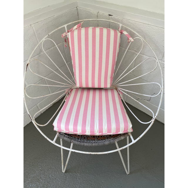 Mid 20th Century Iron Wrought Mid Century French Country Outdoor Chairs