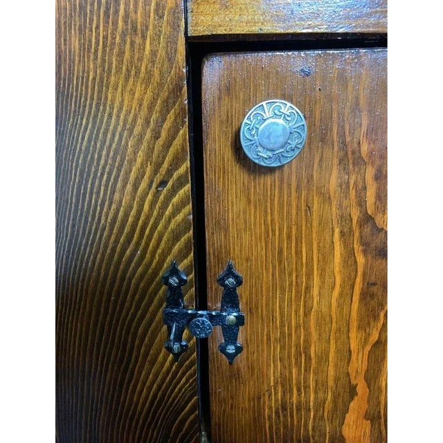 19th Century Antique Small Pine Dry Sink Cabinet For Sale - Image 9 of 12