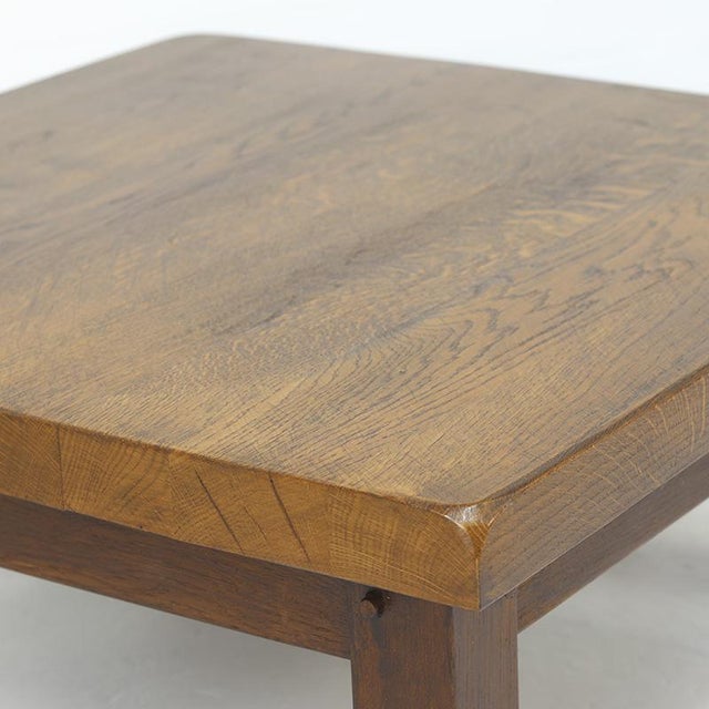 Mid-Century Modern Mid-Century Brutalist Coffee Table in Oak, 1960s For Sale - Image 3 of 9