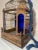 Antique 1800's Handmade Westley Richards Gunsmith Wood Stained Glass Birdcage For Sale - Image 9 of 17