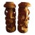 Handcarved Sandalwood Lord Ganesh Figurines - Set of 2 For Sale