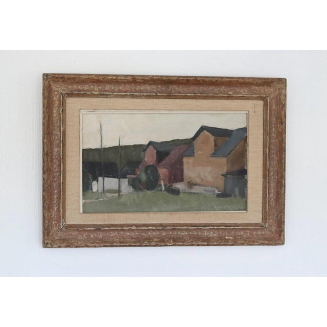 Björn Hallström, Neighbours, 1960s, Oil on Panel, Framed For Sale - Image 13 of 13