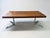 Mid-Century Modern Large Vintage Executive Desk in Walnut and Chrome in the style of Florence Knoll, 1970s For Sale - Image 3 of 12