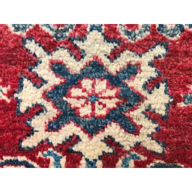 Maroon Afghan Mahal Rug, 1990s For Sale - Image 8 of 11