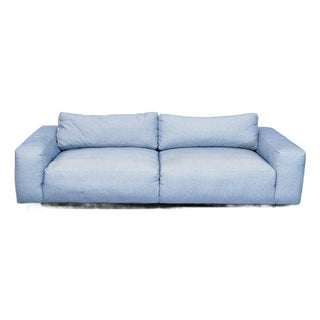 Four Hands Fenton 3-Seat Sofa in Light Blue Upholstery For Sale