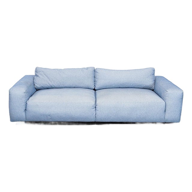 Four Hands Fenton 3-Seat Sofa in Light Blue Upholstery For Sale