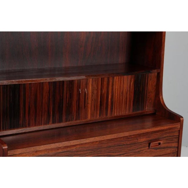 Vintage Danish rosewood bookcase by Johannes Sorth for Nexø Møbelfabrik, Bornholm, Denmark Very versatile tall book case...