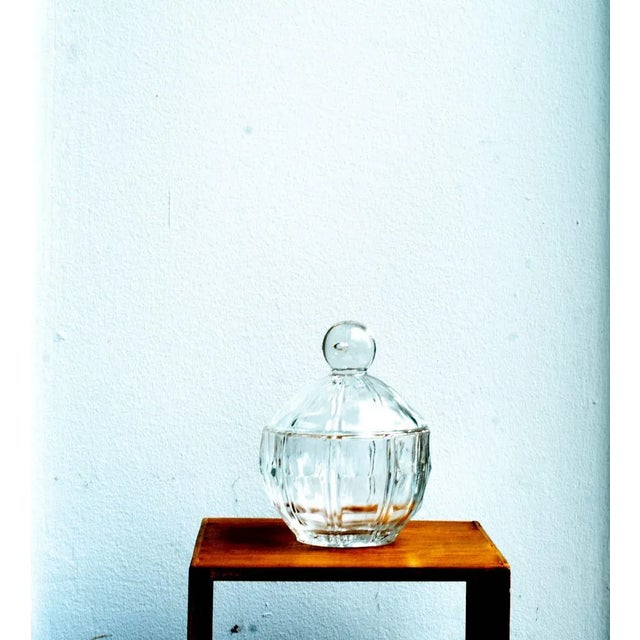 Mid-Century Small Glass Candy Jar For Sale - Image 12 of 13