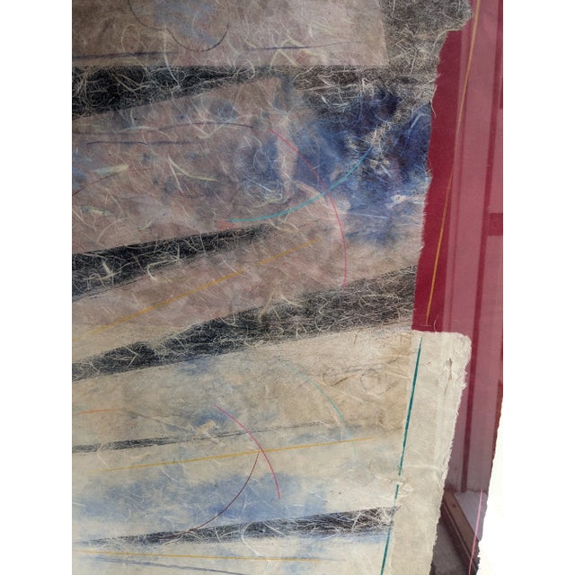 Scott Sandell Monumental Mixed Media Framed Abstract Art For Sale In Atlanta - Image 6 of 10