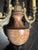Vintage heavy antique brass candelabra style table lamp, heavy beautiful rounded marble center and base. Has Center...