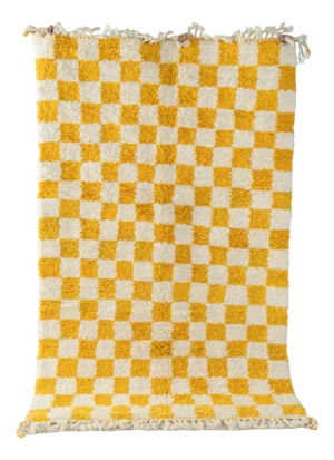Lemon Check II Berber Rug, 2010s
