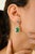 Metal 14k Gold Emerald Sapphire & Diamond Statement Earrings- A Pair For Sale - Image 7 of 10