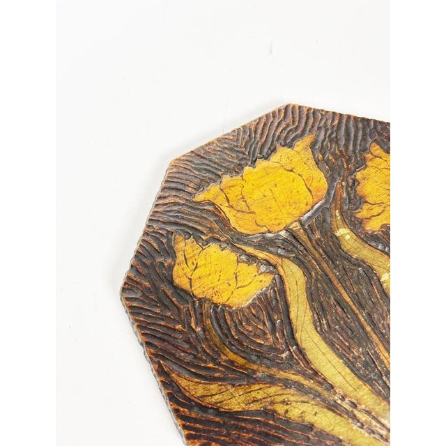 15th Century & Earlier Art Nouveau Carved Wooden Trivet, France, 20th Century For Sale - Image 5 of 10