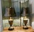Metal Large Bronze Coloured Toleware Table Lamps, 1960s, Set of 2 For Sale - Image 7 of 11