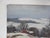 Rustic Early 20th Century Snowy Winter Farm Landscape Painting For Sale - Image 3 of 8