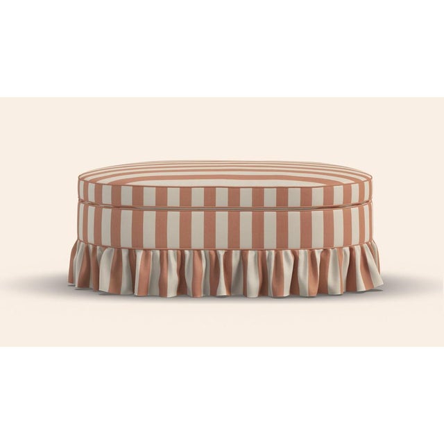 Textile Carlotta Ottoman by Ceraudo For Sale - Image 7 of 10