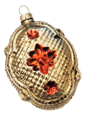 Vintage Glass Christmas Tree Ornament