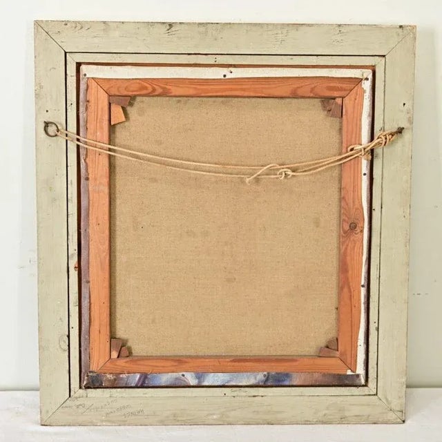 English Vintage Mid-Century Framed Portrait of a Lady For Sale - Image 11 of 11