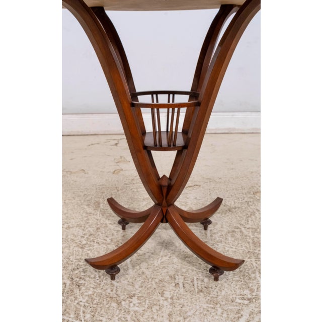 Wood John Widdicomb Russian Empire Round Lamp Table For Sale - Image 7 of 15