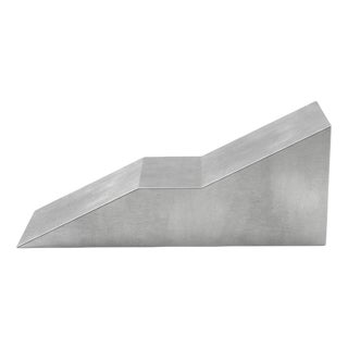 S4 Chaise Lounge in Brushed Aluminium by Giotto Pagani For Sale