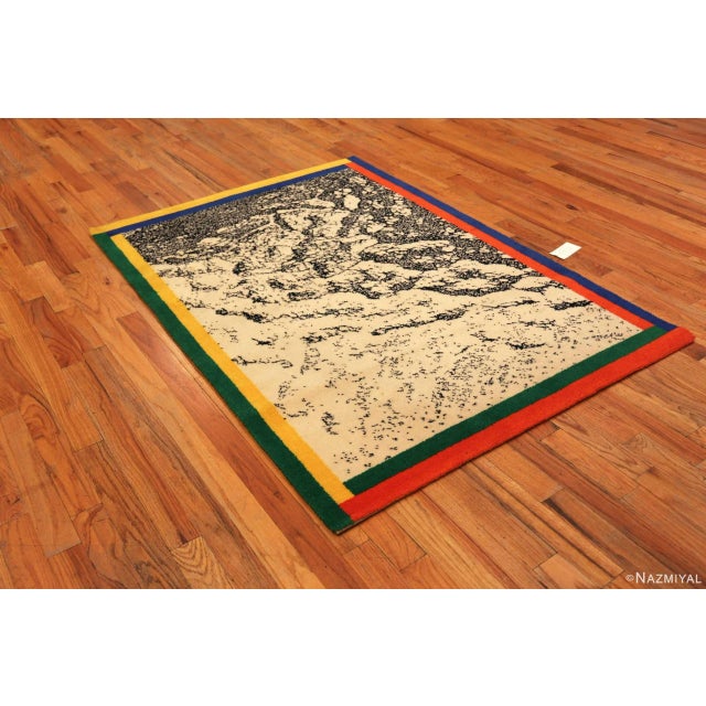 Amazing Vintage Scandinavian Ege Art Rug titled “Hurricane”, Country of Origin / Rug Type: Scandinavia, Circa Date: Vintage
