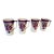 Antique Dresden China Grape Motif Mugs - Set of 4 (C. 1890- 1915). For Sale
