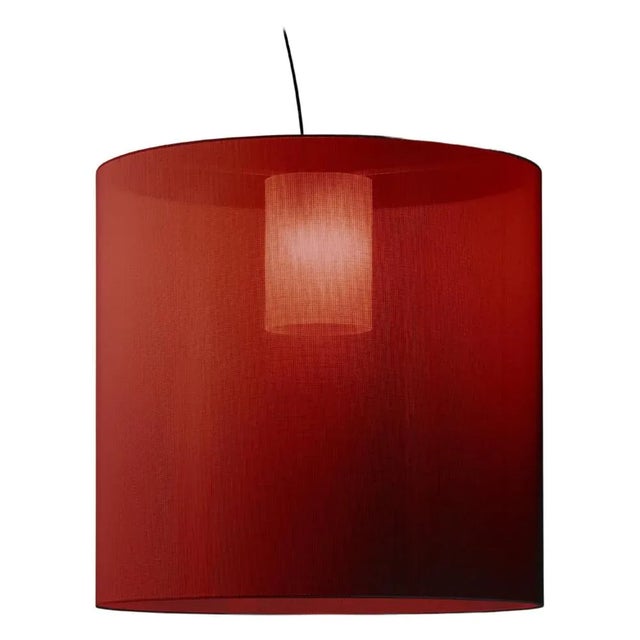 Red Moaré X Pendant Lamp by Antoni Arola For Sale - Image 10 of 10