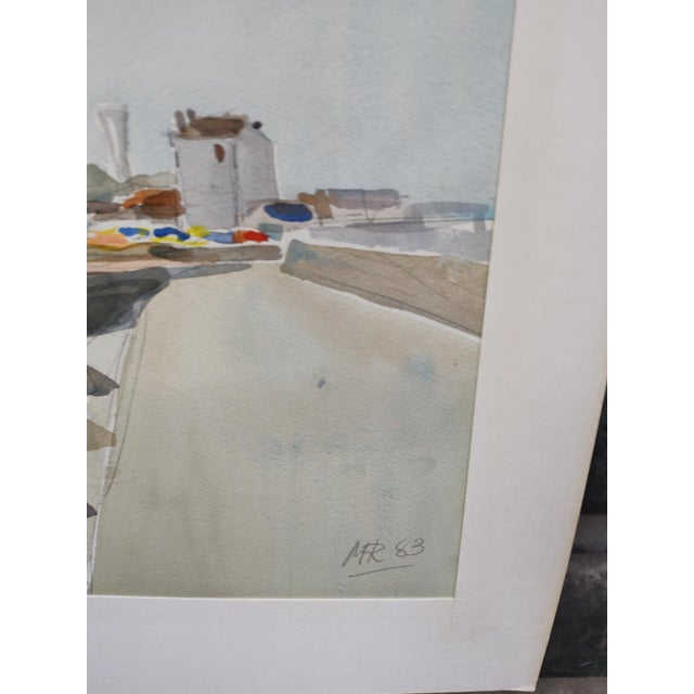 Michel Roubille, L'île d'Yeu, 1983, Watercolor For Sale - Image 6 of 7